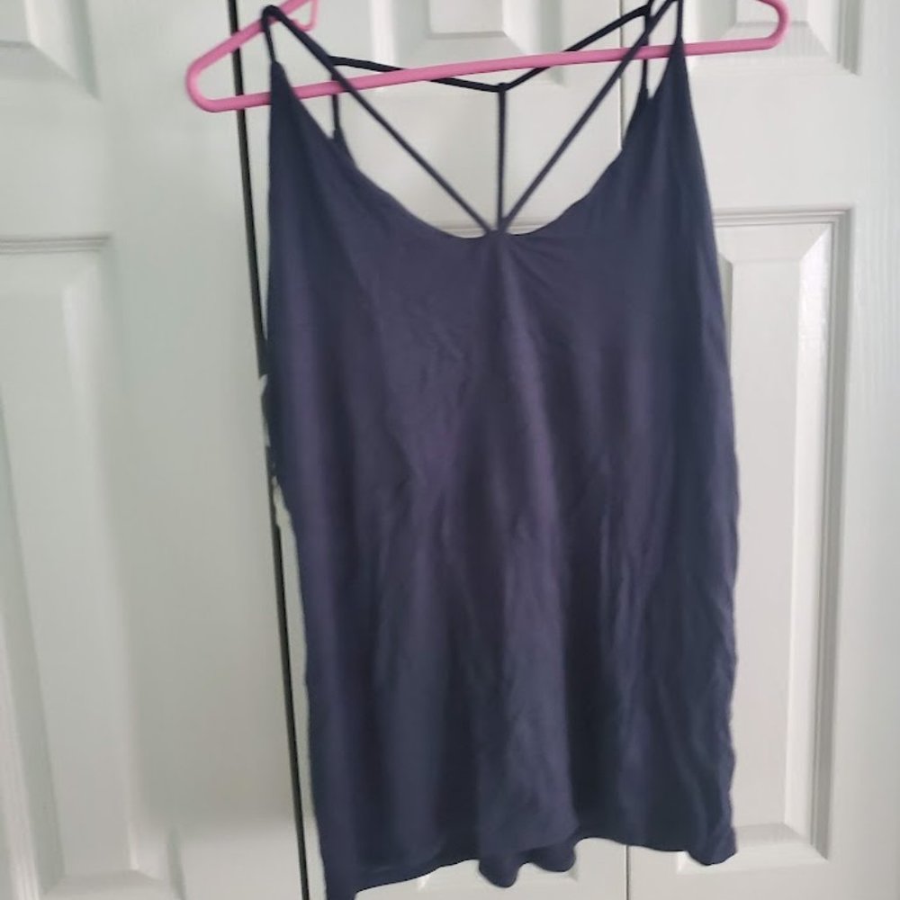 NWT American Able Dark Gray Strappy Tank, Size XL